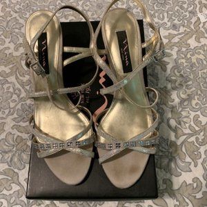 Nina NY Pewter/Silver Dress Sandal